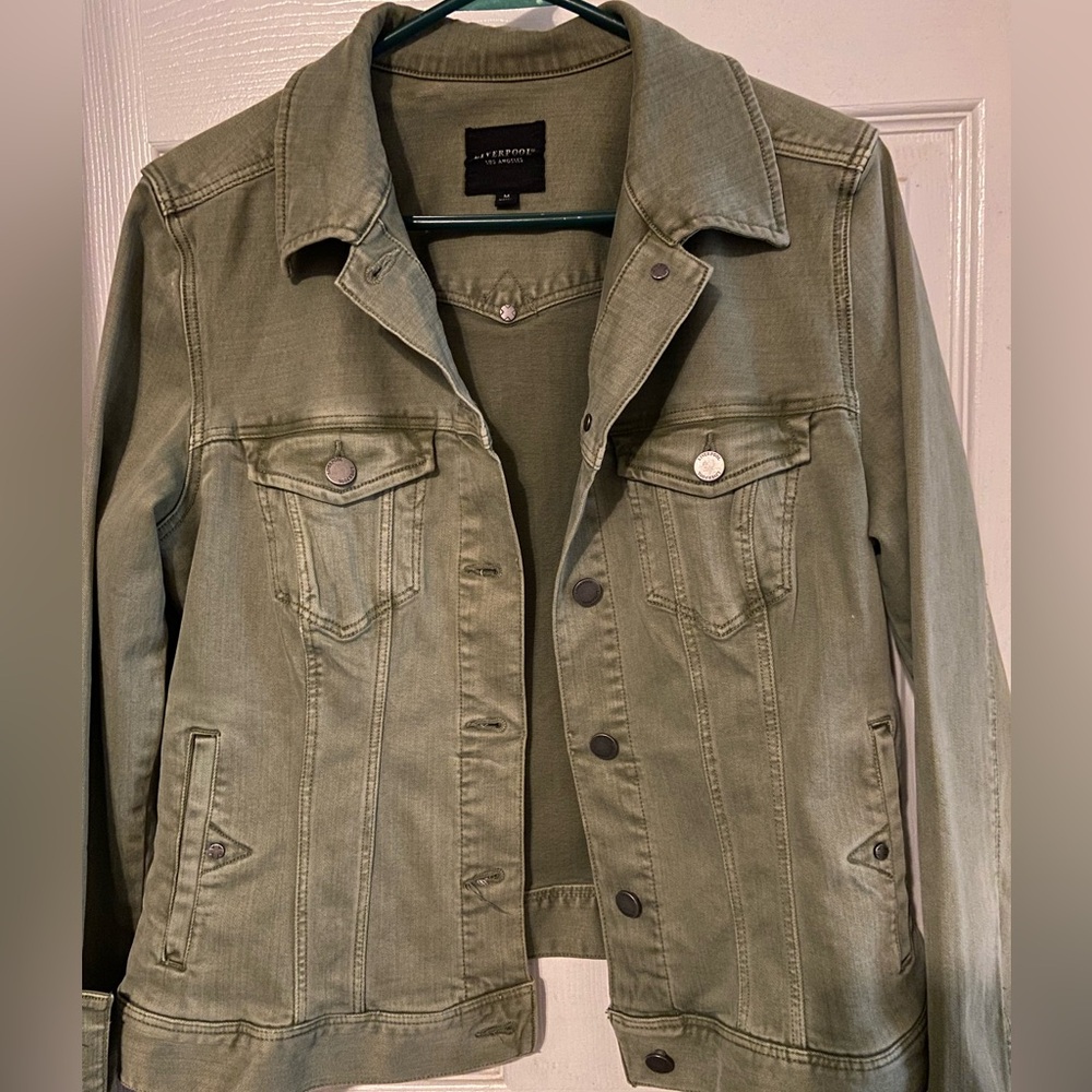 Women’s Green Denim Jacket